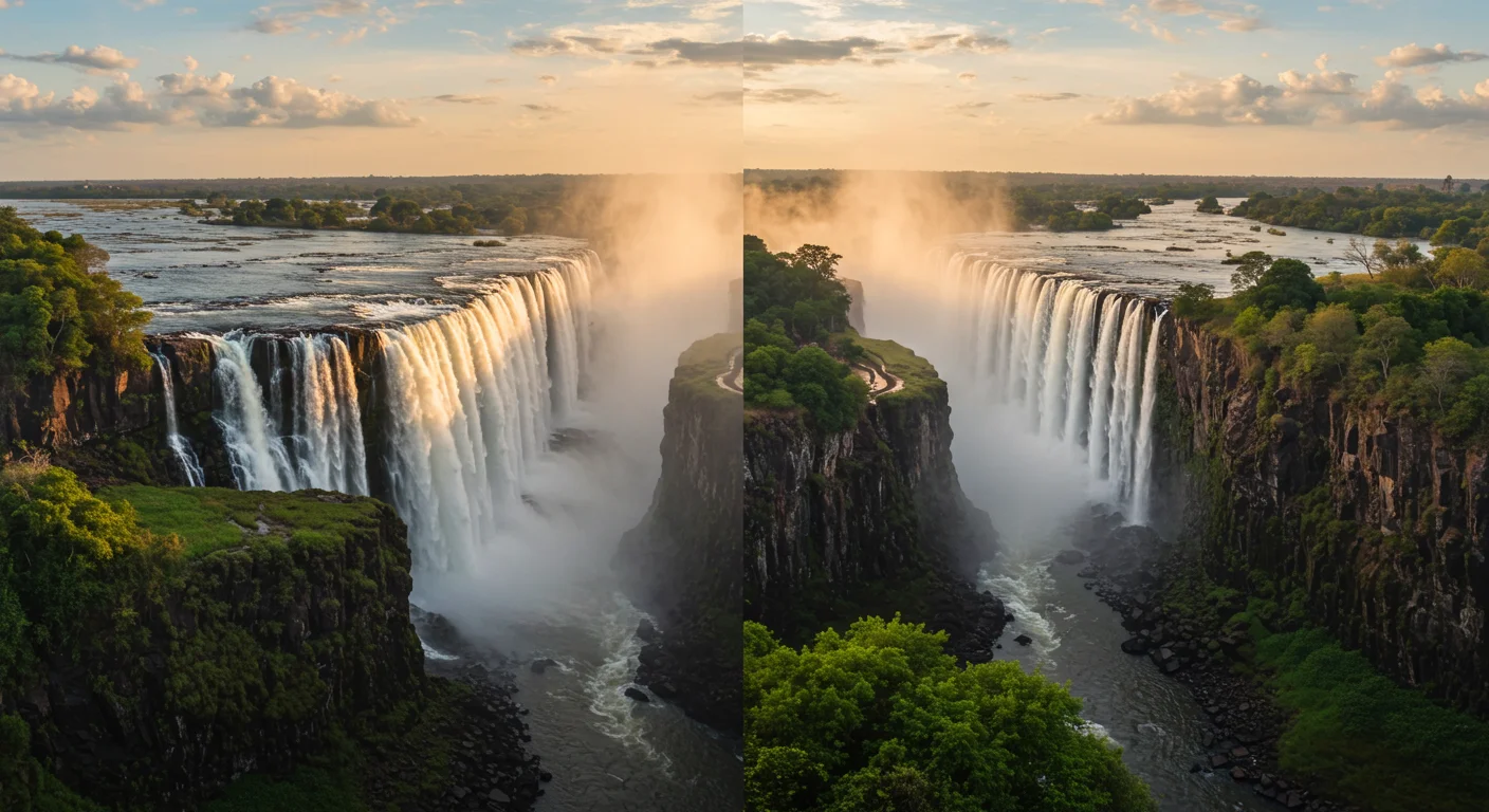 Dévoiler la majesté : Comment découvrir les chutes Victoria, Zambie contre Zimbabwe